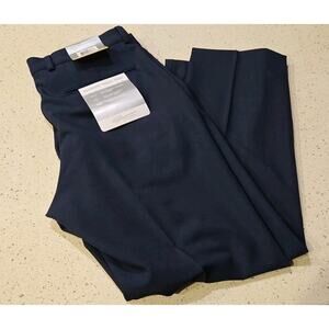 Greg Norman Mens Ultimate Travel Comfort Pants Blue 32W X 27 NWT Hemmed Tag 30in